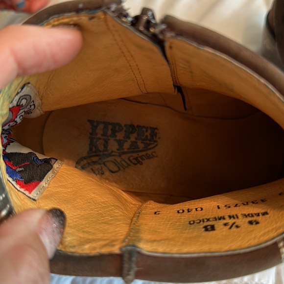 Yippee kiyay ankle cowboy boot size 9 1/2 - Picture 3 of 6